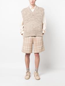 Burberry Geruite shorts - Beige