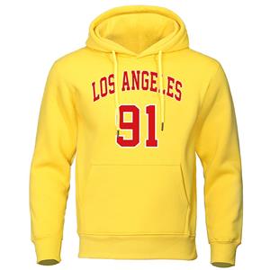 Boutique sports suit series 2 Los Angeles 91 Usa City Letter Streetwear Mens Street Hip Hop Clothing Casual Fleece Hoodies Oversize Crewneck Pullover Hoody