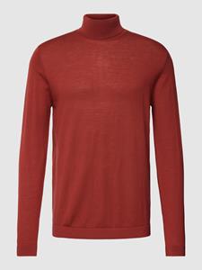 Esprit collection Shirt met lange mouwen van wol met col