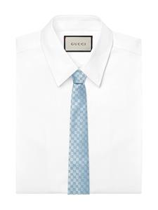 Gucci GG-patroon zijden stropdas - Blauw