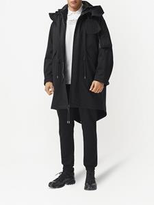 Burberry Parka met logoprint - Zwart