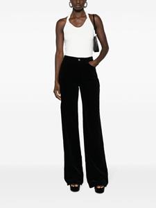 Saint Laurent high-waist wide-leg trousers - Zwart