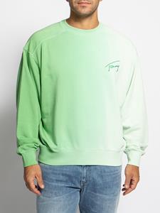 Tommy Jeans Sweatshirt "TJM BOXY DIP DYE SIGNATURE CREW", in Dip Dye Optik