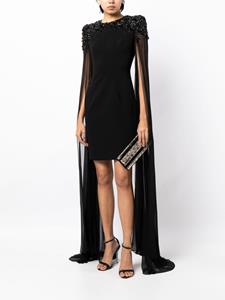 Jenny Packham Mini-jurk verfraaid met kralen - Zwart
