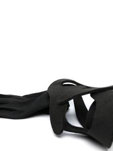 Yohji Yamamoto Hemd met uitgesneden detail - Zwart