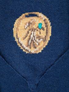 Barrie x Goossens sjaal met sterrenbeeld patroon - Blauw