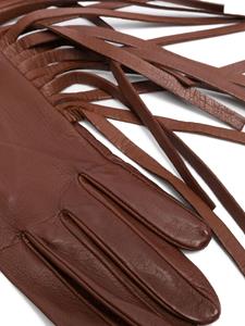 Manokhi Leren handschoenen - Bruin