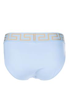 Versace Slip met Greca-tailleband - Blauw