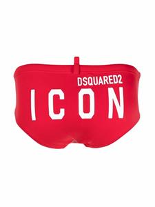 Dsquared2 Zwembroek met print - Rood