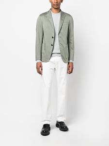 BOSS Blazer met enkele rij knopen - Groen