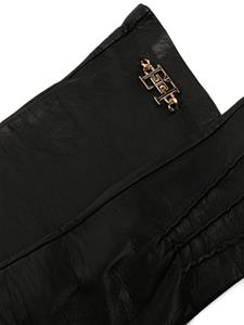 Elisabetta Franchi Handschoenen met logoplakkaat - Zwart