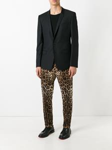 Dolce & Gabbana leopard print trousers - Bruin