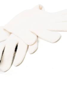 Alberta Ferretti Kasjmier handschoenen - Wit