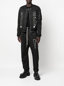 Rick Owens DRKSHDW Broek met verlaagd kruis - Zwart