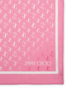 Jimmy Choo Sjaal met monogramprint - Roze