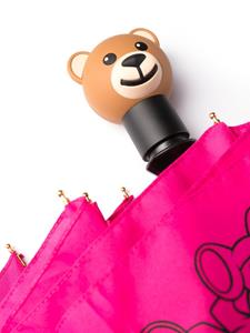 Moschino Paraplu met teddybeerprint - Roze