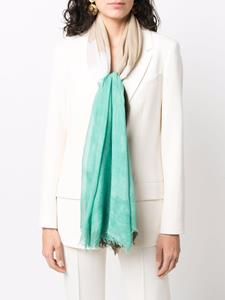 Faliero Sarti Sjaal met tie-dye print - Groen