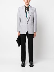 Alexander McQueen Blazer met enkele rij knopen - Grijs