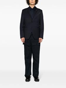 Karl Lagerfeld Flash virgin wool-blend blazer - Blauw