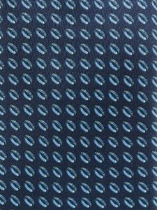 Dunhill Stropdas met abstracte print - Blauw