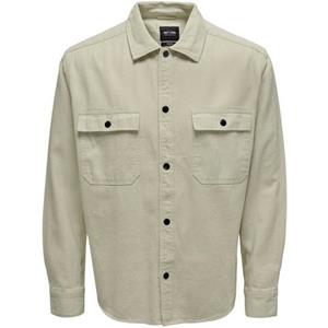 ONLY & SONS Overhemd met lange mouwen OS ONSTEAM RLX FABRIC MIX LS