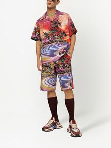 Dolce & Gabbana Bermuda shorts met print - Oranje