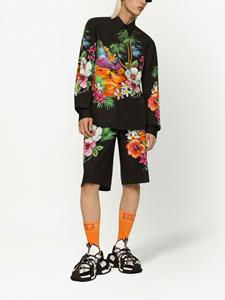 Dolce & Gabbana Bermuda shorts met bloemenprint - Zwart