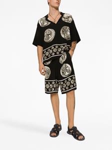 Dolce & Gabbana Shorts met luipaardprint - Zwart