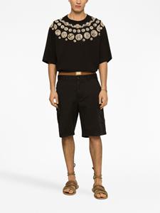 Dolce & Gabbana Shorts met logoplakkaat - Zwart