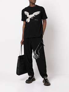 Yohji Yamamoto Broek met toelopende pijpen - Zwart