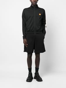 Moncler Bermuda shorts met logoprint - Zwart