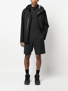 Moncler Grenoble Shorts met logoprint - Zwart