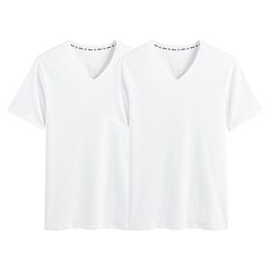 DIM Set van 2 t-shirts met V-hals, in biokatoen