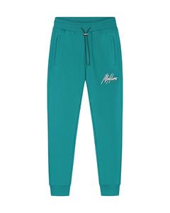 Malelions Men Duo Essentials Trackpants - Teal/White