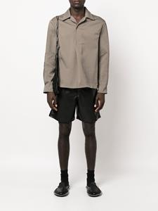 Nanushka Bermuda shorts van imitatieleer - Zwart