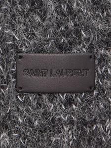 Saint Laurent Sjaal met logopatch - Grijs