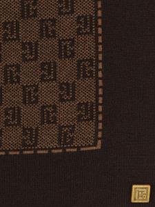 Balmain Sjaal met monogram - Bruin
