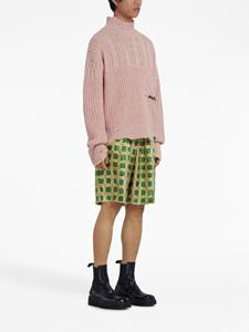 Marni Geruite bermuda shorts - Groen