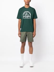CHOCOOLATE Bermuda shorts met logopatch - Groen