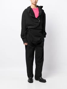 Vivienne Westwood Ming jumpsuit met asymmetrische rits - Zwart