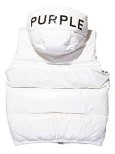 Purple Brand Bodywarmer met logoprint - Wit