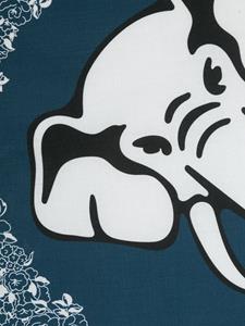 Kenzo Sjaal met olifantprint - Blauw