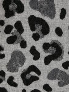 FURSAC Sjaal met luipaardprint - Zwart