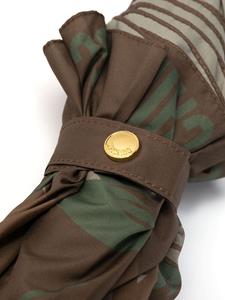 Moschino Paraplu met camouflageprint - Bruin