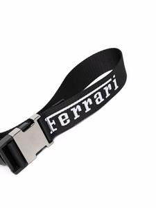 Ferrari Gespriem met logoprint - Zwart