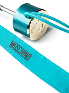 Moschino Paraplu met logoprint - Blauw