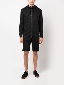 Kiton Shorts met trekkoordtaille - Zwart