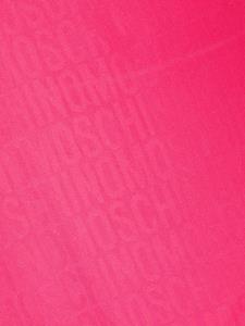 Moschino Sjaal met logoprint - Roze