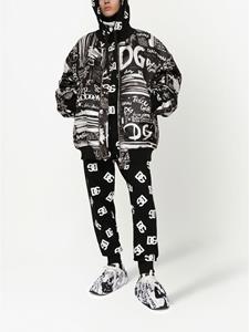 Dolce & Gabbana Bomberjack met logoprint - Zwart