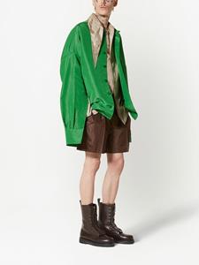 Valentino Geplooide shorts - Bruin